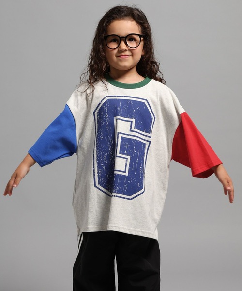 GEORGE'S（ジョージズ）の「【KIDS】ハイショクキリカエトップス（Tシャツ/カットソー・キッズ・ライトブルー/杢グレー・110cm/150cm/130cm）」の10枚目の写真