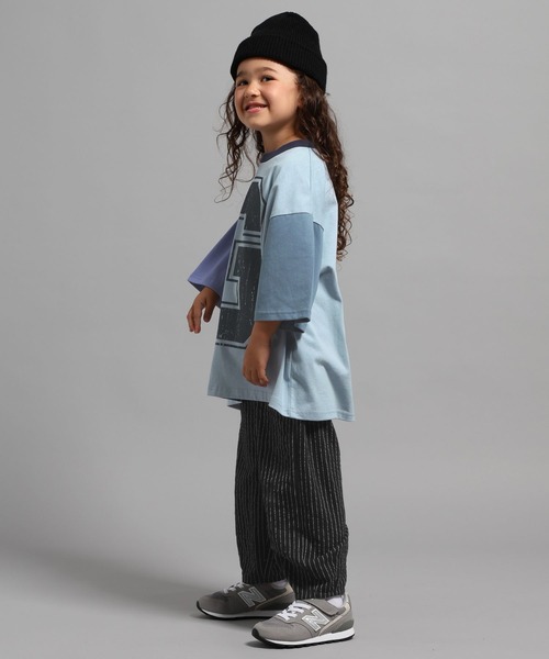 GEORGE'S（ジョージズ）の「【KIDS】ハイショクキリカエトップス（Tシャツ/カットソー・キッズ・ライトブルー/杢グレー・110cm/150cm/130cm）」の18枚目の写真