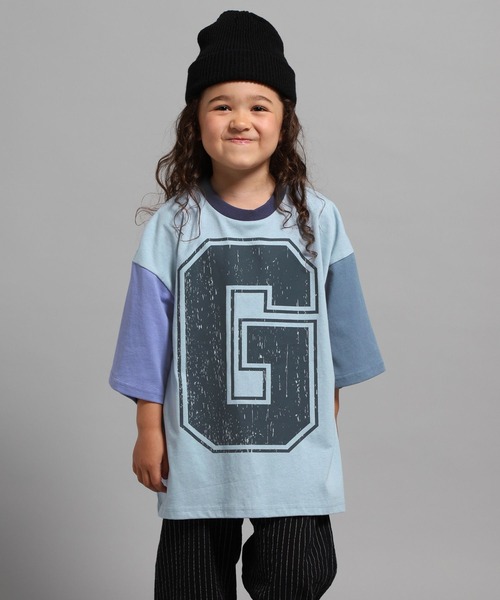 GEORGE'S（ジョージズ）の「【KIDS】ハイショクキリカエトップス（Tシャツ/カットソー・キッズ・ライトブルー/杢グレー・110cm/150cm/130cm）」の21枚目の写真