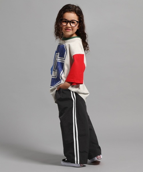 GEORGE'S（ジョージズ）の「【KIDS】ハイショクキリカエトップス（Tシャツ/カットソー・キッズ・ライトブルー/杢グレー・110cm/150cm/130cm）」の5枚目の写真