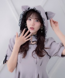 DABUWAWA キュートフリル 立体花 Aライン ワンピース ショート ファッションショップAya☆フリル肩だし・フリルライン