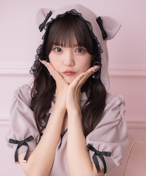 セール】ネコ耳スウエットワンピース（ワンピース）｜ROJITA（ロジータ