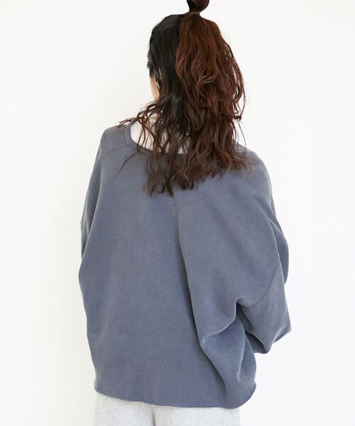 le.coeur blanc(ルクールブラン)の「ヴィンテージ裏毛ショートプルオーバー(Tシャツ/カットソー・レディース・ネイビー/ベージュ・38)」の21枚目の写真