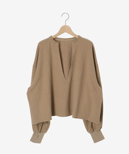 le.coeur blanc(ルクールブラン)の「ヴィンテージ裏毛ショートプルオーバー(Tシャツ/カットソー・レディース・ネイビー/ベージュ・38)」の12枚目の写真