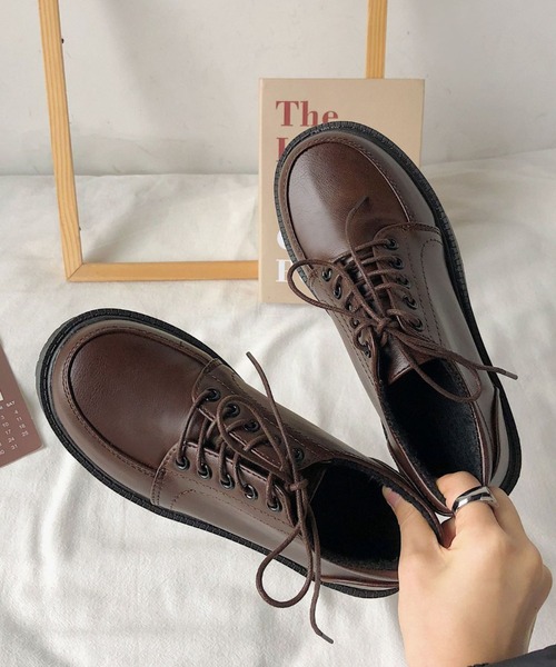 yuue' ( wear )（ユーイ）の「厚底レースアップローファー（ローファー・レディース・ブラウン/ブラック・23.5cm/24.5cm）」の18枚目の写真