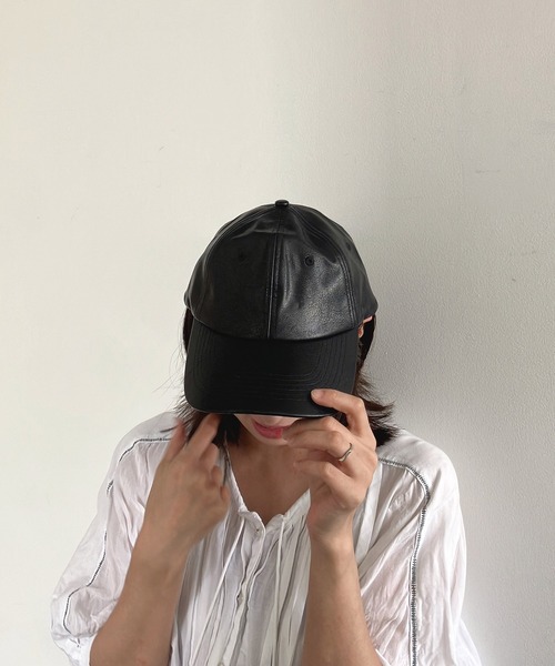 ♪フェイクレザーキャップ（キャップ）｜AS KNOW AS plus