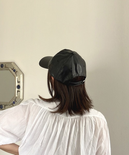 ♪フェイクレザーキャップ（キャップ）｜AS KNOW AS plus