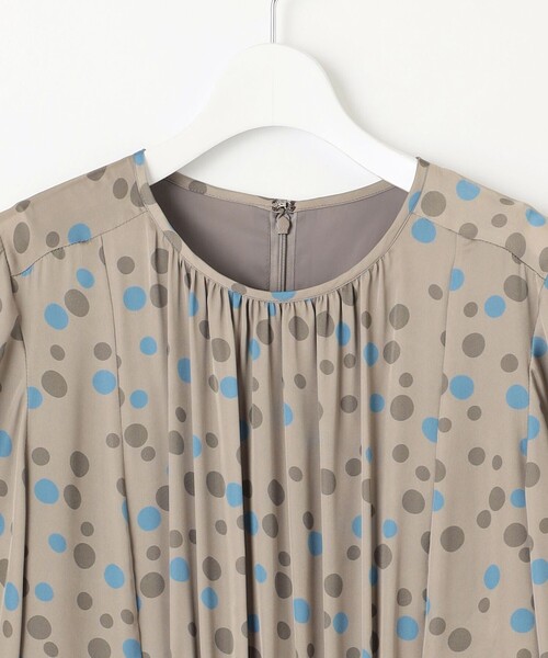 セール】マルチポルカドットプリント ワンピース（ワンピース）｜自由