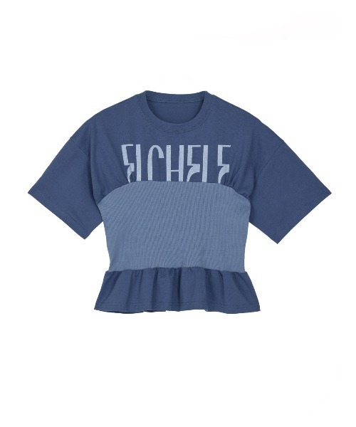 ELCHELE エルチェレ　RIB BUSTIER TEE RIB BUSTIER TEE（Tシャツ/カットソー）｜ELCHELE（エルチェレ