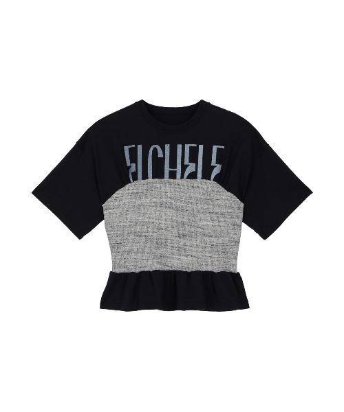 ELCHELE エルチェレ　RIB BUSTIER TEE RIB BUSTIER TEE（Tシャツ/カットソー）｜ELCHELE（エルチェレ
