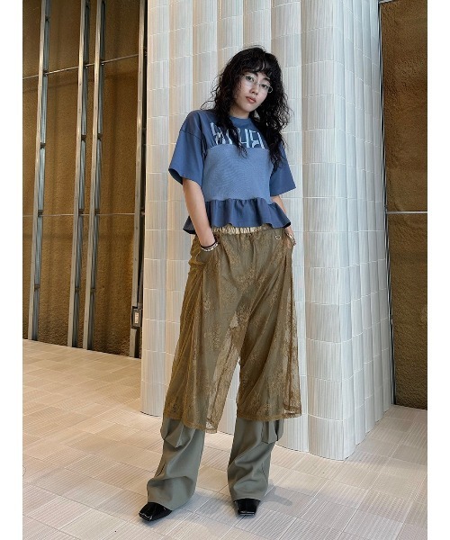ELCHELE エルチェレ　RIB BUSTIER TEE RIB BUSTIER TEE（Tシャツ/カットソー）｜ELCHELE（エルチェレ