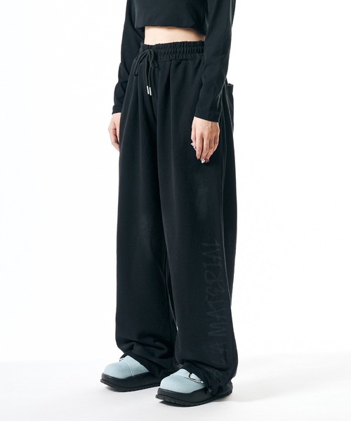 Theater code(シアターコード)の「Distressed sweatpants/汚れ加工スウェットパンツ 秋 秋服メンズ 2026年秋冬(スウェットパンツ・メンズ・ブラック/ベージュ・M/L)」の1枚目の写真