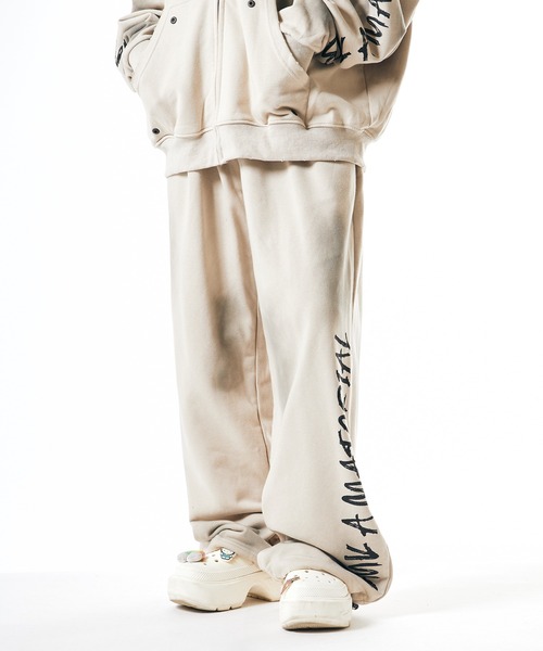 Theater code(シアターコード)の「Distressed sweatpants/汚れ加工スウェットパンツ 秋 秋服メンズ 2026年秋冬(スウェットパンツ・メンズ・ブラック/ベージュ・M/L)」の15枚目の写真