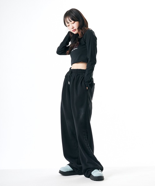 Theater code(シアターコード)の「Distressed sweatpants/汚れ加工スウェットパンツ 秋 秋服メンズ 2026年秋冬(スウェットパンツ・メンズ・ブラック/ベージュ・M/L)」の12枚目の写真