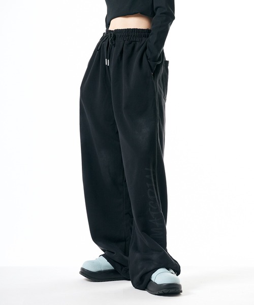 Theater code(シアターコード)の「Distressed sweatpants/汚れ加工スウェットパンツ 秋 秋服メンズ 2026年秋冬(スウェットパンツ・メンズ・ブラック/ベージュ・M/L)」の9枚目の写真