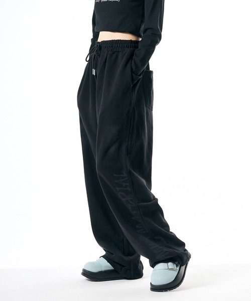 Theater code(シアターコード)の「Distressed sweatpants/汚れ加工スウェットパンツ 秋 秋服メンズ 2026年秋冬(スウェットパンツ・メンズ・ブラック/ベージュ・M/L)」の10枚目の写真
