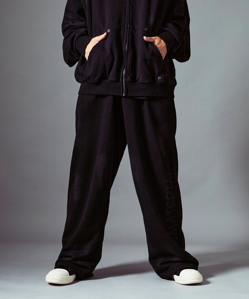 Theater code(シアターコード)の「Distressed sweatpants/汚れ加工スウェットパンツ 秋 秋服メンズ 2026年秋冬(スウェットパンツ・メンズ・ブラック/ベージュ・M/L)」の3枚目の写真
