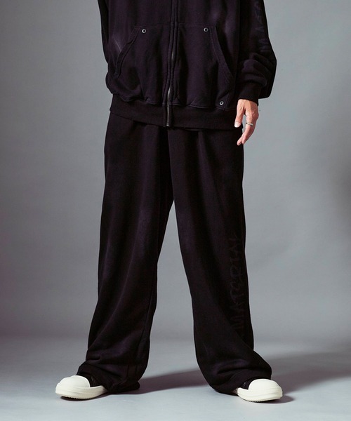 Theater code(シアターコード)の「Distressed sweatpants/汚れ加工スウェットパンツ 秋 秋服メンズ 2026年秋冬(スウェットパンツ・メンズ・ブラック/ベージュ・M/L)」の4枚目の写真