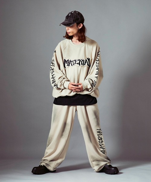 Theater code(シアターコード)の「Distressed sweatpants/汚れ加工スウェットパンツ 秋 秋服メンズ 2026年秋冬(スウェットパンツ・メンズ・ブラック/ベージュ・M/L)」の22枚目の写真