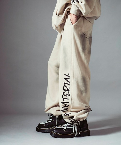 Theater code(シアターコード)の「Distressed sweatpants/汚れ加工スウェットパンツ 秋 秋服メンズ 2026年秋冬(スウェットパンツ・メンズ・ブラック/ベージュ・M/L)」の21枚目の写真