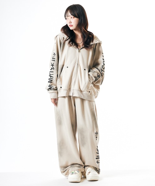 Theater code(シアターコード)の「Distressed sweatpants/汚れ加工スウェットパンツ 秋 秋服メンズ 2026年秋冬(スウェットパンツ・メンズ・ブラック/ベージュ・M/L)」の19枚目の写真
