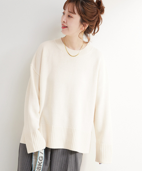 セール】手洗い可 / WOOL混ニットプルオーバー（ニット/セーター