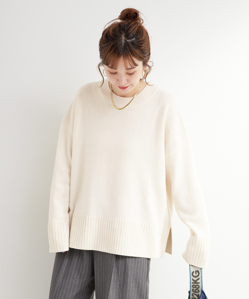 セール】手洗い可 / WOOL混ニットプルオーバー（ニット/セーター