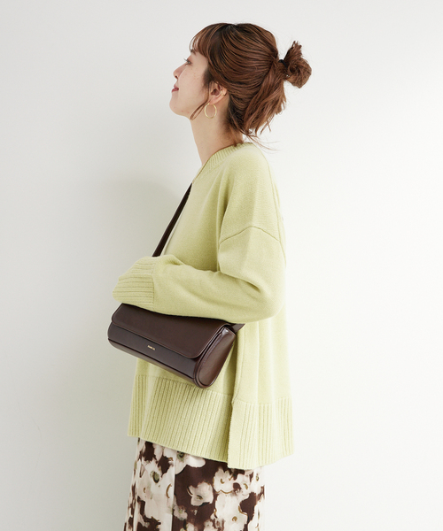 B.C STOCK(ベーセーストック)の「手洗い可 / WOOL混ニットプルオーバー(ニット/セーター・レディース・オレンジ/グリーン/アイボリー・FREE)」の18枚目の写真