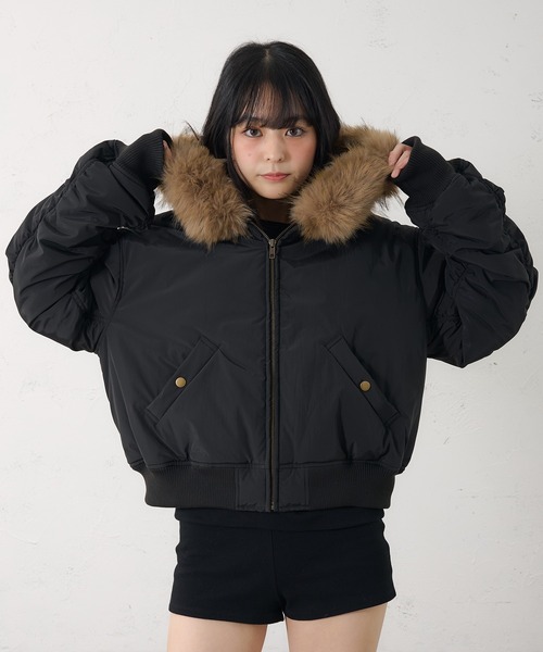 セール】【日本限定】N2B / ファー付フードミリタリーブルゾン