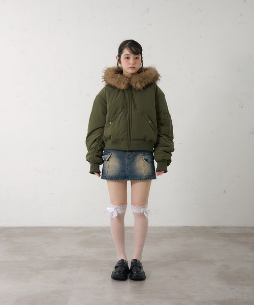 セール】【日本限定】N2B / ファー付フードミリタリーブルゾン