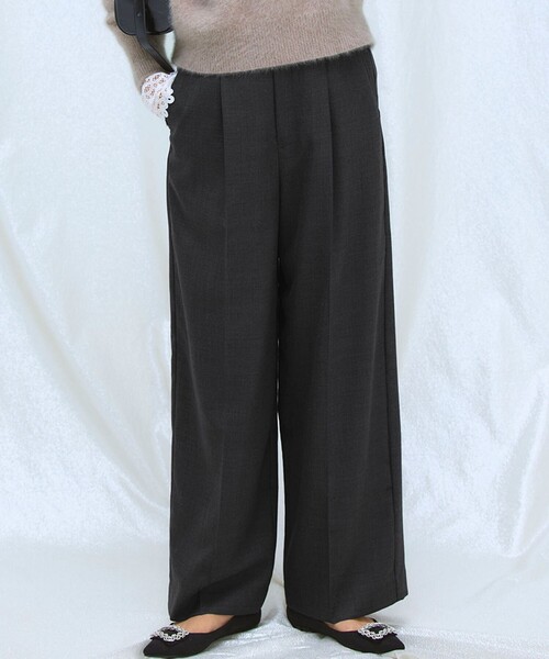 セール】TWビエラ タック ワイド パンツ（その他パンツ）｜23区 S