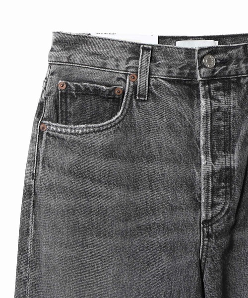 AGOLDE(エーゴールドイー)の「AGOLDE / LOW SLUNG バギー デニムパンツ(デニムパンツ・レディース・チャコールグレー・23/24/25)」の3枚目の写真