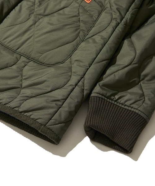 ADPOSION(アドポーション)の「【UNIVERSAL OVERALL】QUILT JACKET / キルティング中綿ジャケット(ダウンジャケット/コート・レディース・ネイビー/グリーン/ブラック/ブラウン/グレー・SMALL/LARGE/MEDIUM)」の20枚目の写真