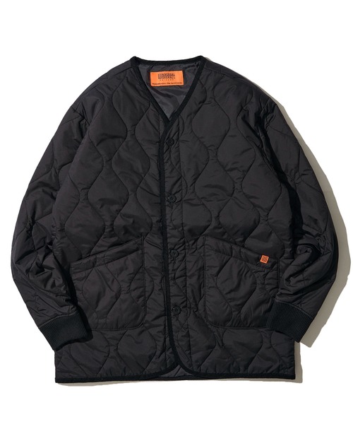 ADPOSION(アドポーション)の「【UNIVERSAL OVERALL】QUILT JACKET / キルティング中綿ジャケット(ダウンジャケット/コート・レディース・ネイビー/グリーン/ブラック/ブラウン/グレー・SMALL/LARGE/MEDIUM)」の6枚目の写真