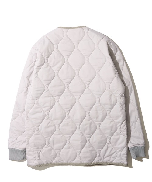 ADPOSION(アドポーション)の「【UNIVERSAL OVERALL】QUILT JACKET / キルティング中綿ジャケット(ダウンジャケット/コート・レディース・ネイビー/グリーン/ブラック/ブラウン/グレー・SMALL/LARGE/MEDIUM)」の9枚目の写真