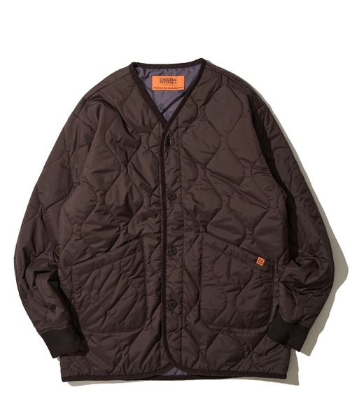 ADPOSION(アドポーション)の「【UNIVERSAL OVERALL】QUILT JACKET / キルティング中綿ジャケット(ダウンジャケット/コート・レディース・ネイビー/グリーン/ブラック/ブラウン/グレー・SMALL/LARGE/MEDIUM)」の10枚目の写真