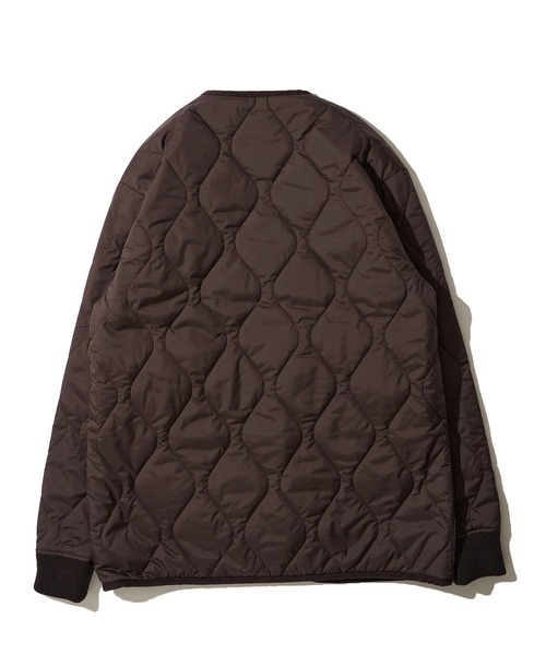 ADPOSION(アドポーション)の「【UNIVERSAL OVERALL】QUILT JACKET / キルティング中綿ジャケット(ダウンジャケット/コート・レディース・ネイビー/グリーン/ブラック/ブラウン/グレー・SMALL/LARGE/MEDIUM)」の11枚目の写真