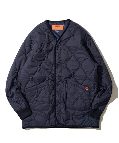 ADPOSION(アドポーション)の「【UNIVERSAL OVERALL】QUILT JACKET / キルティング中綿ジャケット(ダウンジャケット/コート・レディース・ネイビー/グリーン/ブラック/ブラウン/グレー・SMALL/LARGE/MEDIUM)」の14枚目の写真