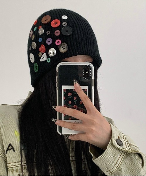 セール】リメイクニット帽 ビーニー ニットキャップ（ニットキャップ