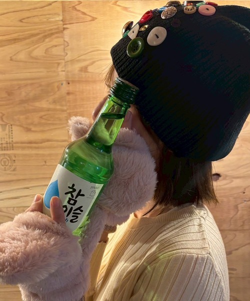 ARCADE(アーケード)の「リメイクニット帽 ビーニー ニットキャップ(ニットキャップ/ビーニー・レディース・ブラウン/ブラック/ワイン/ベージュ・FREE)」の14枚目の写真