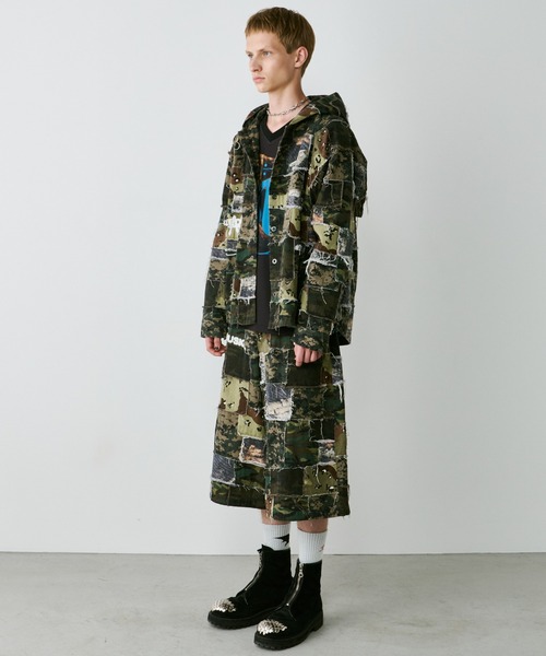 AIVER(アイバー)の「PALEDUSK×AIVER カモボロ3WAYフードシャツ(その他アウター・メンズ・ダークカーキ/ベージュ・LARGE/MEDIUM/SMALL)」の21枚目の写真