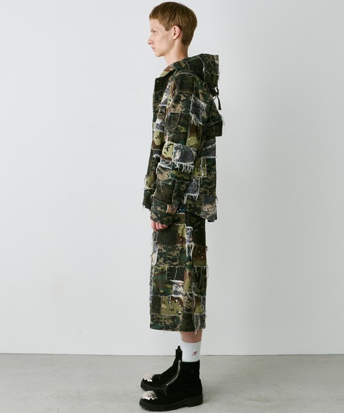 AIVER(アイバー)の「PALEDUSK×AIVER カモボロ3WAYフードシャツ(その他アウター・メンズ・ダークカーキ/ベージュ・LARGE/MEDIUM/SMALL)」の22枚目の写真