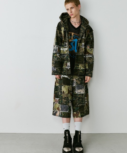 AIVER(アイバー)の「PALEDUSK×AIVER カモボロ3WAYフードシャツ(その他アウター・メンズ・ダークカーキ/ベージュ・LARGE/MEDIUM/SMALL)」の17枚目の写真