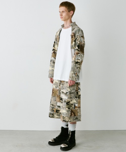 AIVER(アイバー)の「PALEDUSK×AIVER カモボロ3WAYフードシャツ(その他アウター・メンズ・ダークカーキ/ベージュ・LARGE/MEDIUM/SMALL)」の9枚目の写真