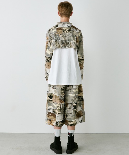 AIVER(アイバー)の「PALEDUSK×AIVER カモボロ3WAYフードシャツ(その他アウター・メンズ・ダークカーキ/ベージュ・LARGE/MEDIUM/SMALL)」の11枚目の写真