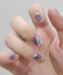 ONEP STAR（ワンピスター）の「簡単にネイルチップ ハンドネイルチップ リーフデザイン（ネイルシール/ネイルチップ）」