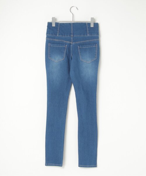 VENCEEXCHANGE(ヴァンスエクスチェンジ)の「ハイウエストダメージスキニーデニム(デニムパンツ・レディース・ダークブルー/ブラック/ブルー・SS/S/M/L)」の10枚目の写真