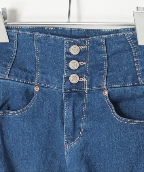 VENCEEXCHANGE(ヴァンスエクスチェンジ)の「ハイウエストダメージスキニーデニム(デニムパンツ・レディース・ダークブルー/ブラック/ブルー・SS/S/M/L)」の16枚目の写真