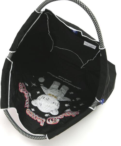 Ball&Chain(ボールアンドチェーン)の「Ball&Chain(ボールアンドチェーン) MIRROR.BALLBEAR/Mサイズ(エコバッグ/サブバッグ・レディース・ブラック/チャコールグレー・F)」の3枚目の写真