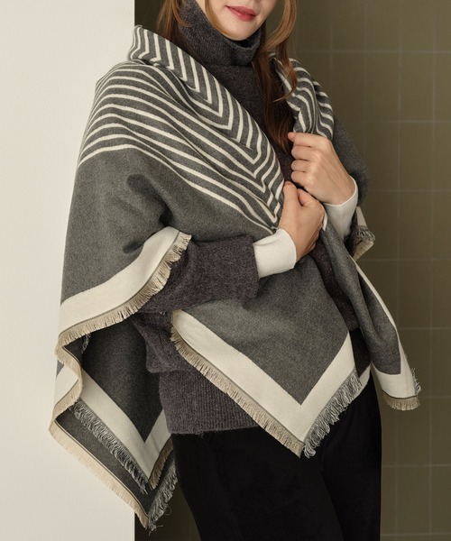 セール】ストライプあったかストール（ストール/ショール）｜ZAKKA-BOX